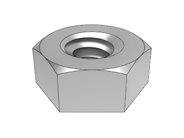 Écrou hexagonal ASME B18.2.2.1-1 (chanfrein d'un seul côté)