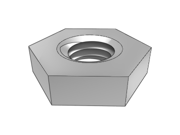 GB6174 Écrous hexagonaux minces sans chanfrein