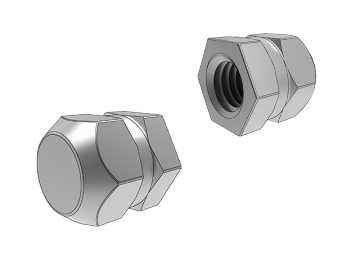 Écrou hexagonal inséré DIN16903 Type P