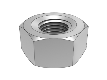 Écrou hexagonal GB6171A type 1 à pas fin