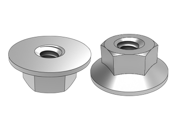 ASME B18.2.2.12 Écrou hexagonal à grande bride