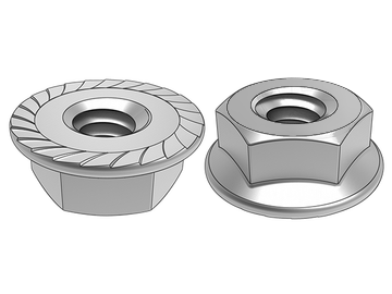 Écrou à embase hexagonale ASME B18.16.4.1 (avec dents antidérapantes)