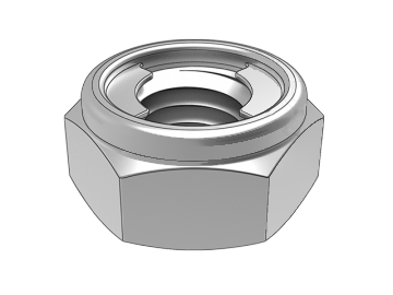 GB6184-A Contre-écrous hexagonaux entièrement dorés de type 1 (type embrayage)