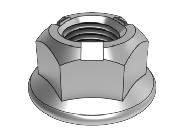 GB6187.2-B contre-écrou à face à bride hexagonale entièrement métallique à pas fin (pression en trois points)