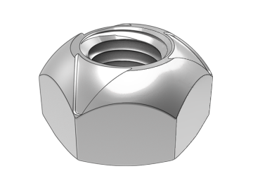 Écrou de blocage hexagonal à couple de serrage à trois points à face d'extrémité DIN980 de type V