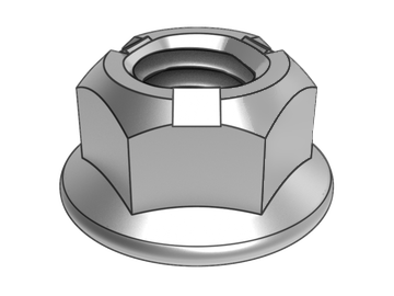 GB6187.1-B Écrou de blocage à bride hexagonale pliée tout en or (pression en trois points)