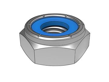 ASME B18.16.6.8 Type NTM bleu insert non métallique écrou hexagonal mince