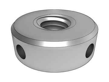 Écrou rond GB816 avec trou sur le côté