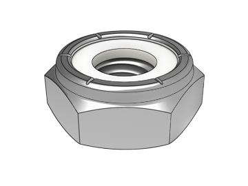 ASME B18.16.6.8 Type NTM blanc insert non métallique écrou hexagonal mince