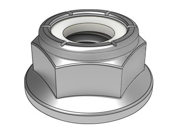 ASME B18.16.6.9 Baini contre-écrous à bride hexagonale à insert non métallique