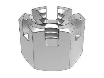 Quelle est la résistance mécanique et la capacité de charge des écrous hexagonaux à fente ?